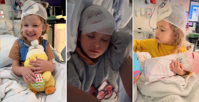 Charlotte has fortnightly brain infusions at Gold Coast University Hospital.